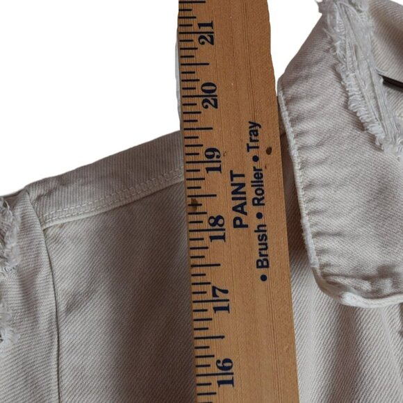 J Brand Jacket Harlow Distressed Trucker Moto Jacket Grunge Size Small Denim - Picture 13 of 15